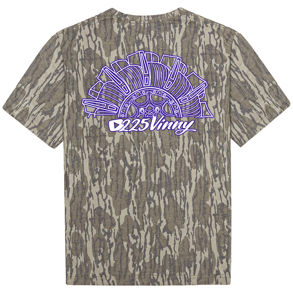 Mossy Oak White/Purple T-Shirt