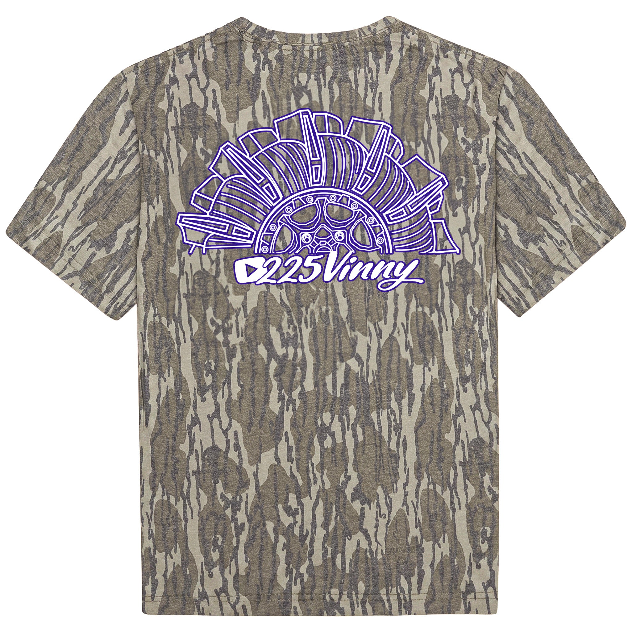 Mossy Oak White/Purple T-Shirt
